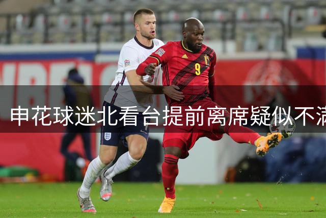 申花球迷北看台提前离席疑似不满俱乐部